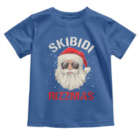 Skibidi Rizzmas Christmas Toddler T Shirt Rizz Santa Claus Retro Funny Xmas Gen Alpha Kid