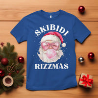 Skibidi Rizzmas Christmas T Shirt Rizz Santa Pink Bubble Gum Funny Xmas Gen Alpha Girl Kids - Wonder Print Shop