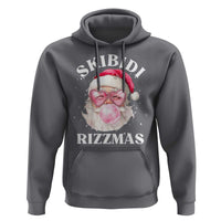 Skibidi Rizzmas Christmas Hoodie Rizz Santa Pink Bubble Gum Funny Xmas Gen Alpha Girl Kids