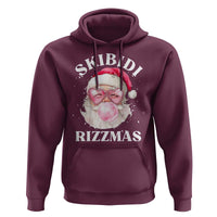 Skibidi Rizzmas Christmas Hoodie Rizz Santa Pink Bubble Gum Funny Xmas Gen Alpha Girl Kids
