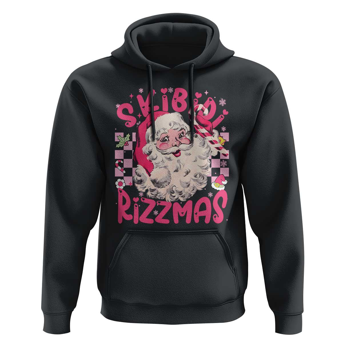 Skibidi Rizzmas Christmas Hoodie Rizz Santa Groovy Funny Xmas Gen Alpha Girl Kids