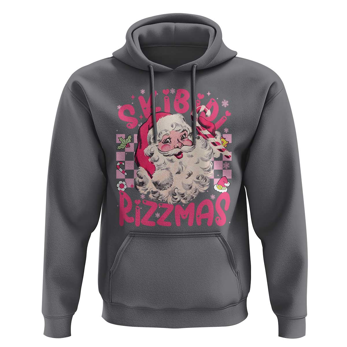 Skibidi Rizzmas Christmas Hoodie Rizz Santa Groovy Funny Xmas Gen Alpha Girl Kids