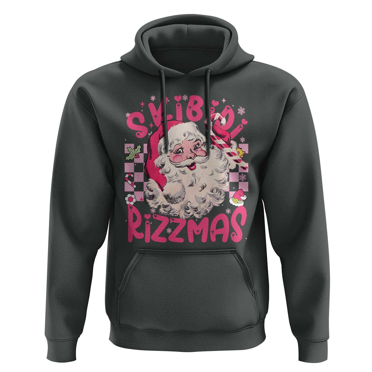 Skibidi Rizzmas Christmas Hoodie Rizz Santa Groovy Funny Xmas Gen Alpha Girl Kids