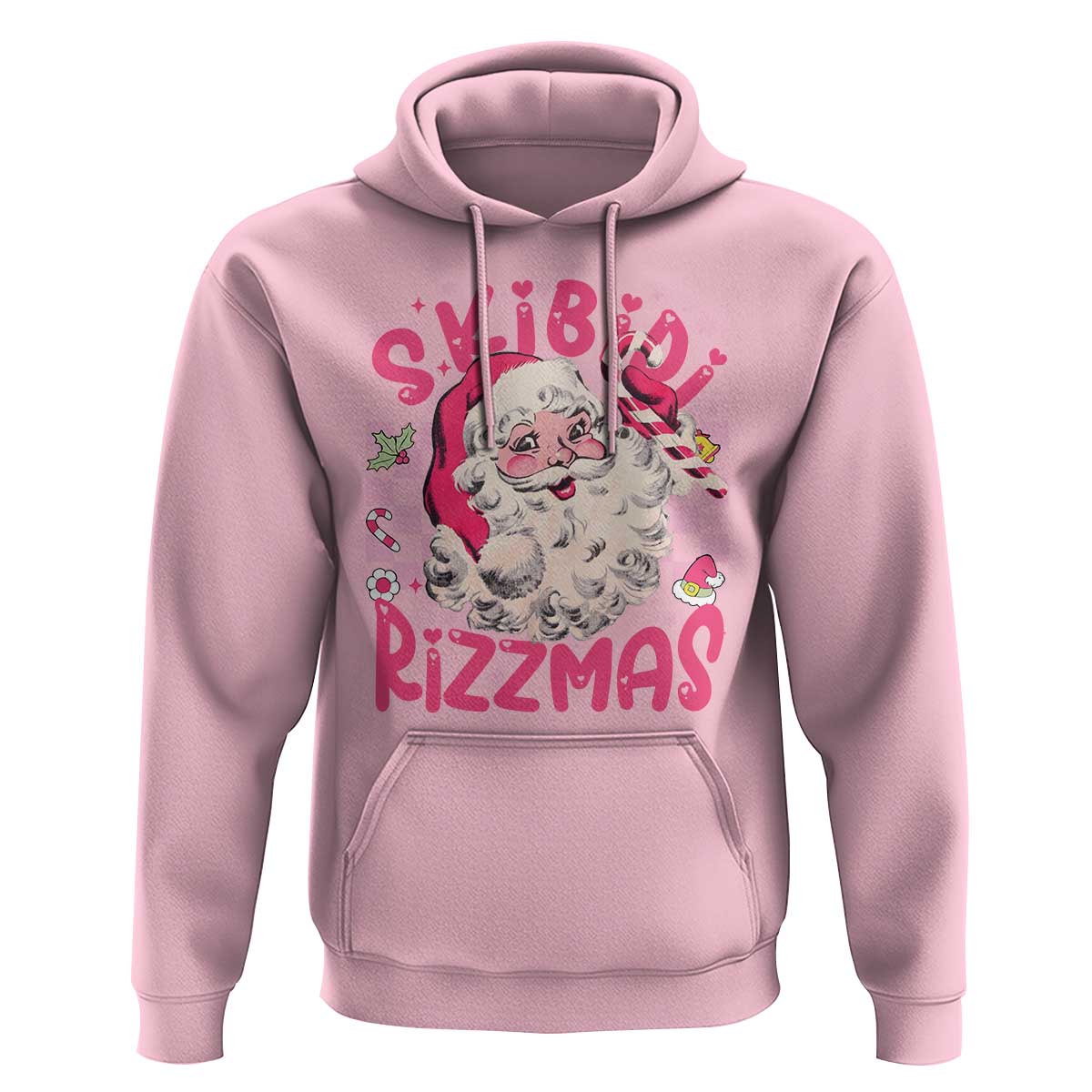 Skibidi Rizzmas Christmas Hoodie Rizz Santa Groovy Funny Xmas Gen Alpha Girl Kids