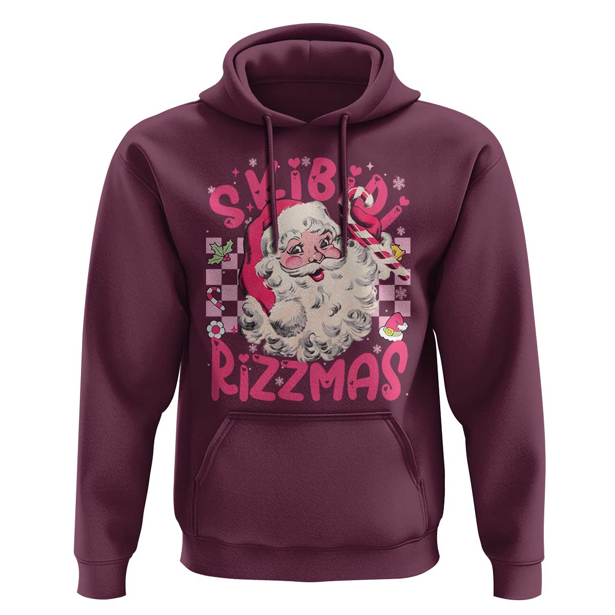Skibidi Rizzmas Christmas Hoodie Rizz Santa Groovy Funny Xmas Gen Alpha Girl Kids
