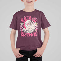Skibidi Rizzmas Christmas T Shirt For Kid Rizz Santa Groovy Funny Xmas Gen Alpha Girl Kids - Wonder Print Shop