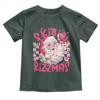 SKIBIDI Rizzmas Santa Toddler T Shirt Rizz Santa Pink Groovy Funny Xmas Gen Alpha Girl Kids