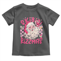 SKIBIDI Rizzmas Santa Toddler T Shirt Rizz Santa Pink Groovy Funny Xmas Gen Alpha Girl Kids