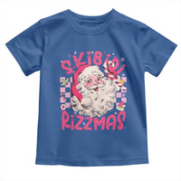 SKIBIDI Rizzmas Santa Toddler T Shirt Rizz Santa Pink Groovy Funny Xmas Gen Alpha Girl Kids