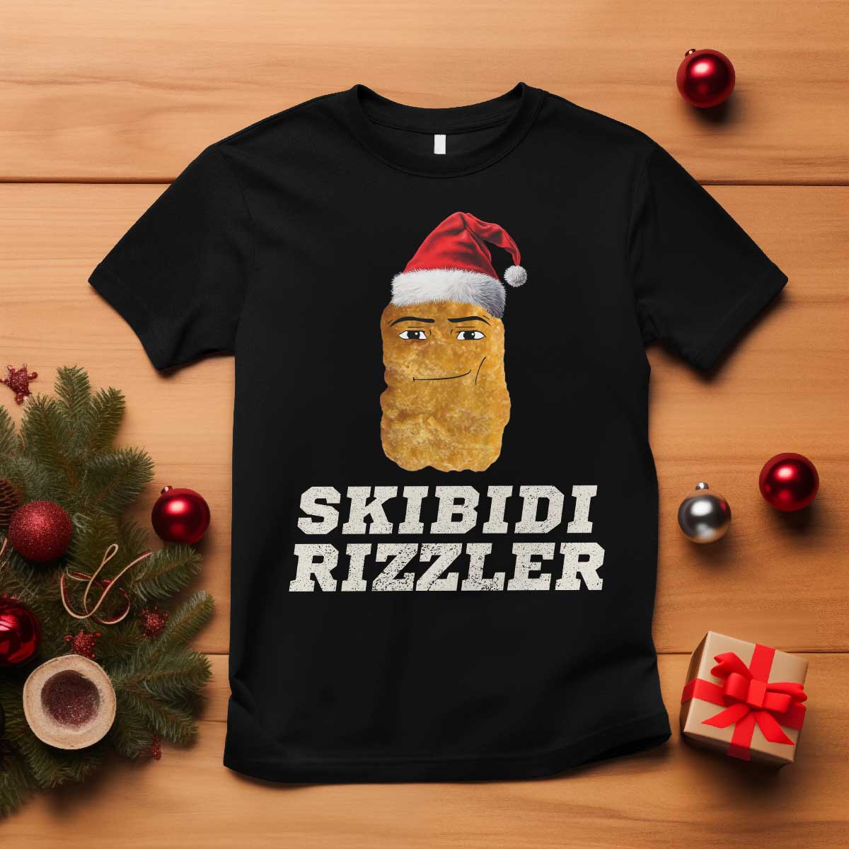 Christmas Skibidi Skibidi Toilet Rizzler T Shirt Meme Funny Memes Brainrot Rizz - Wonder Print Shop