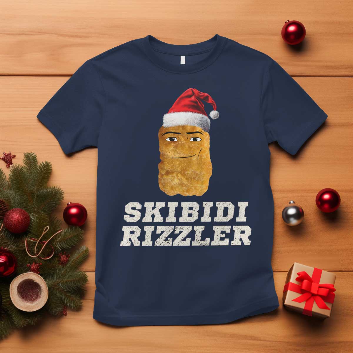 Christmas Skibidi Skibidi Toilet Rizzler T Shirt Meme Funny Memes Brainrot Rizz - Wonder Print Shop