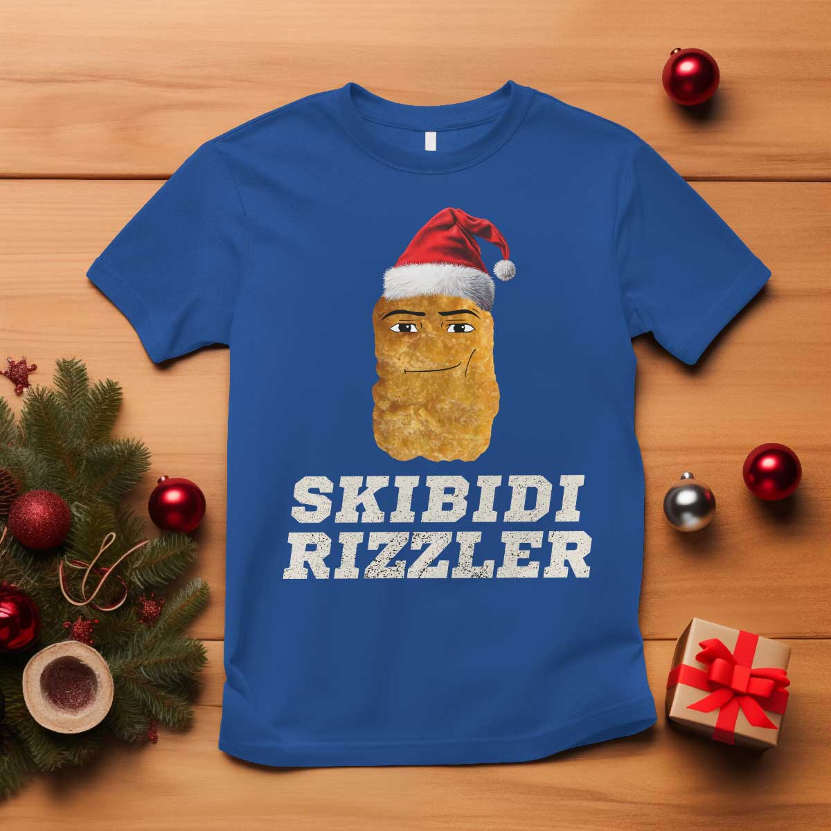 Christmas Skibidi Skibidi Toilet Rizzler T Shirt Meme Funny Memes Brainrot Rizz - Wonder Print Shop