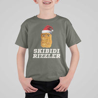 Christmas Skibidi Skibidi Toilet Rizzler T Shirt For Kid Meme Funny Memes Brainrot Rizz - Wonder Print Shop