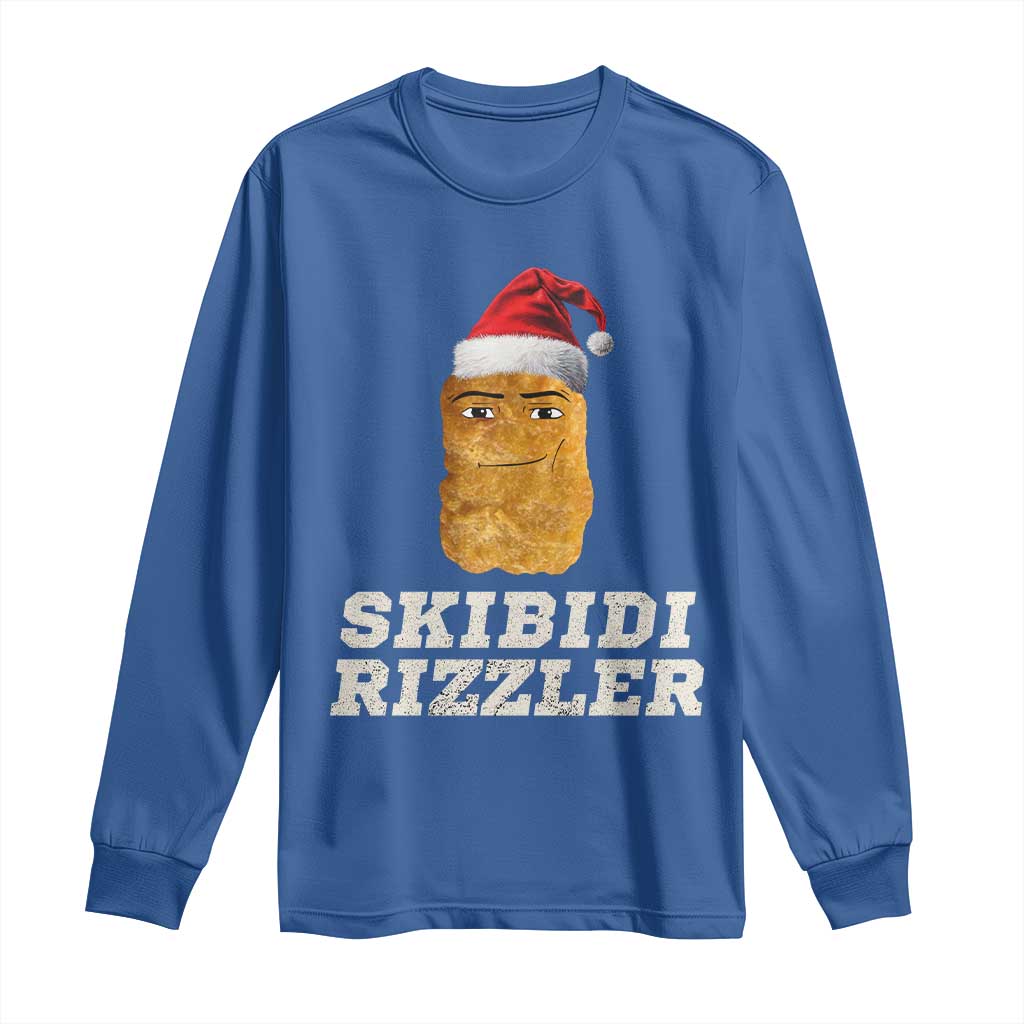 Christmas Skibidi Toilet Rizzler Long Sleeve Shirt Meme Funny Memes Brainrot Rizz