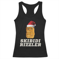 Christmas Skibidi Toilet Rizzler Racerback Tank Top Meme Funny Memes Brainrot Rizz