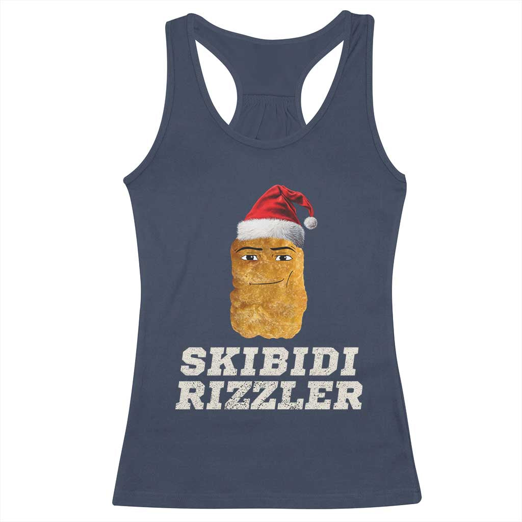 Christmas Skibidi Toilet Rizzler Racerback Tank Top Meme Funny Memes Brainrot Rizz