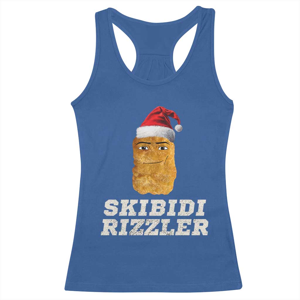 Christmas Skibidi Toilet Rizzler Racerback Tank Top Meme Funny Memes Brainrot Rizz