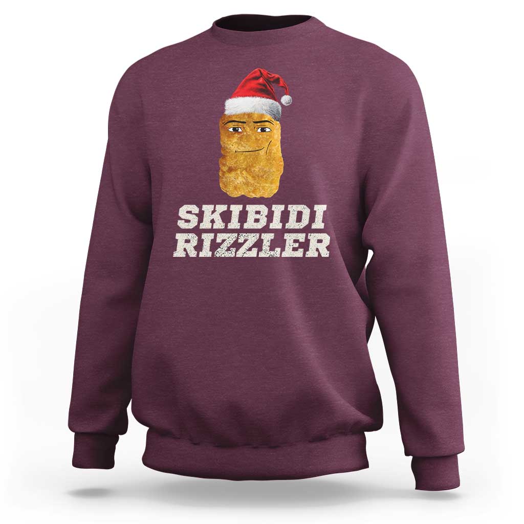 Christmas Skibidi Skibidi Toilet Rizzler Sweatshirt Meme Funny Memes Brainrot Rizz - Wonder Print Shop