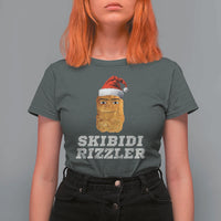 Christmas Skibidi Skibidi Toilet Rizzler T Shirt For Women Meme Funny Memes Brainrot Rizz - Wonder Print Shop