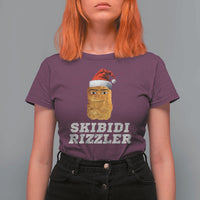 Christmas Skibidi Skibidi Toilet Rizzler T Shirt For Women Meme Funny Memes Brainrot Rizz - Wonder Print Shop