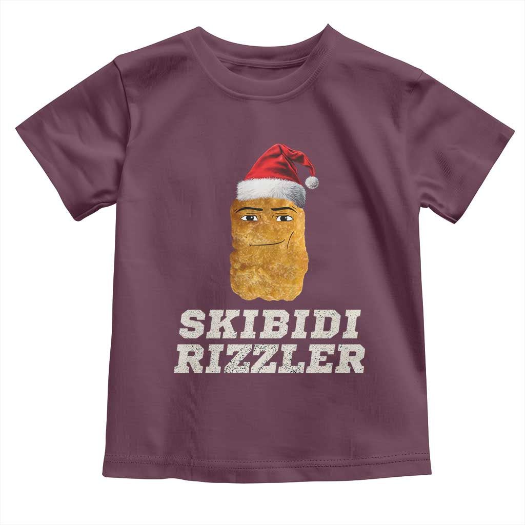Christmas Skibidi Toilet Rizzler Toddler T Shirt Meme Funny Memes Brainrot Rizz