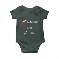 Nice Naughty Skibidi List Santa Claus Sarcastic Baby Onesie