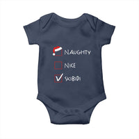 Nice Naughty Skibidi List Santa Claus Sarcastic Baby Onesie