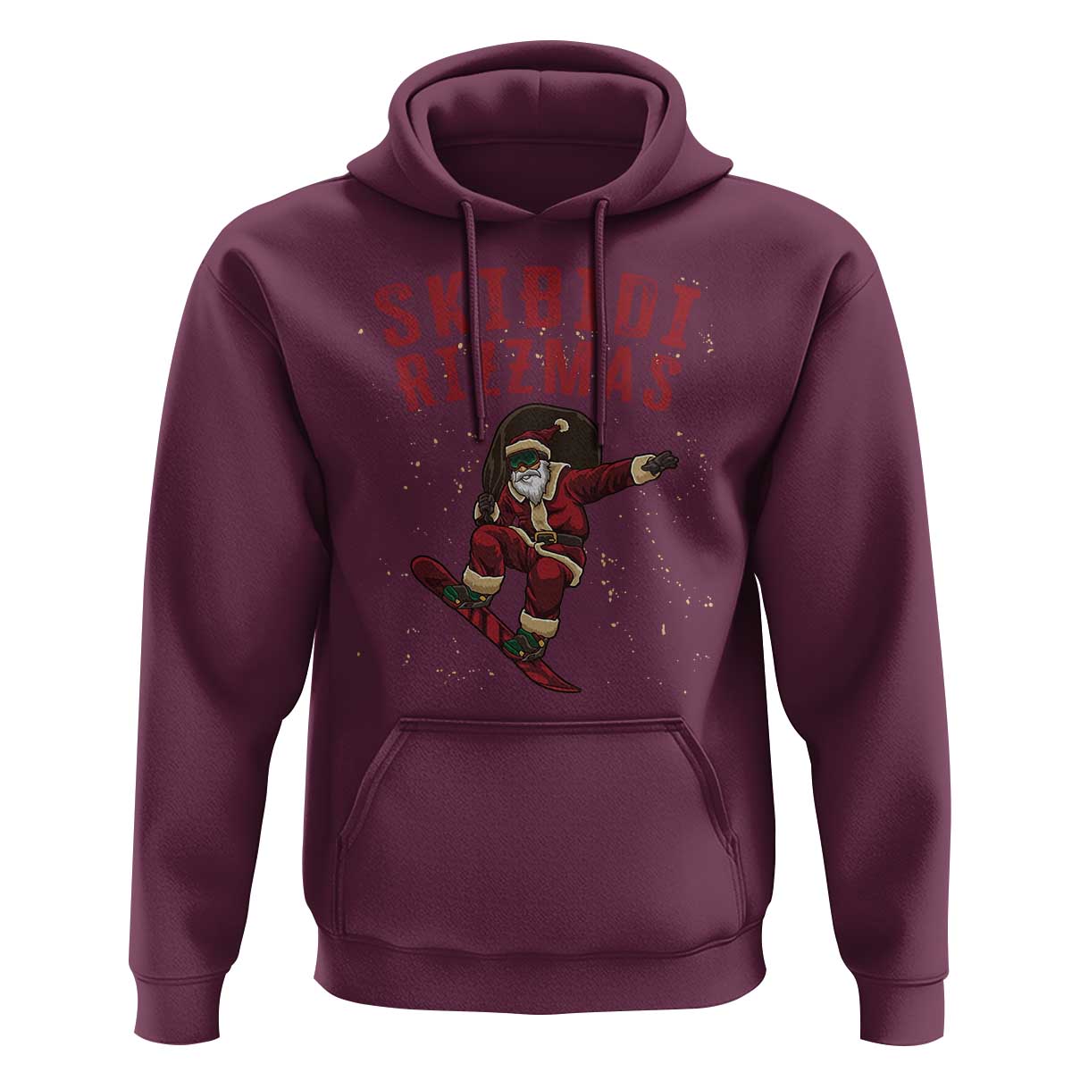 Skibidi Rizzmas Christmas Hoodie Rizz Santa Claus Skater Skateboard Skateboarder Kid Cool