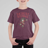 Skibidi Rizzmas Christmas T Shirt For Kid Rizz Santa Claus Skater Skateboard Skateboarder Kid Cool - Wonder Print Shop
