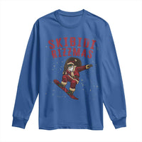 Skibidi Rizzmas Christmas Long Sleeve Shirt Rizz Santa Claus Skater Skateboard Skateboarder Kid Cool