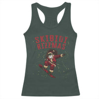 Skibidi Rizzmas Christmas Racerback Tank Top Rizz Santa Claus Skater Skateboard Skateboarder Kid Cool