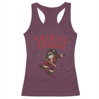Skibidi Rizzmas Christmas Racerback Tank Top Rizz Santa Claus Skater Skateboard Skateboarder Kid Cool