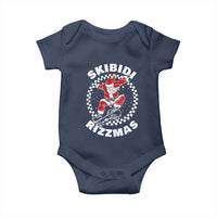 Skibidi Rizzmas Christmas Baby Onesie Rizz Skateboarding Santa Claus Skater Skateboard Skateboarder
