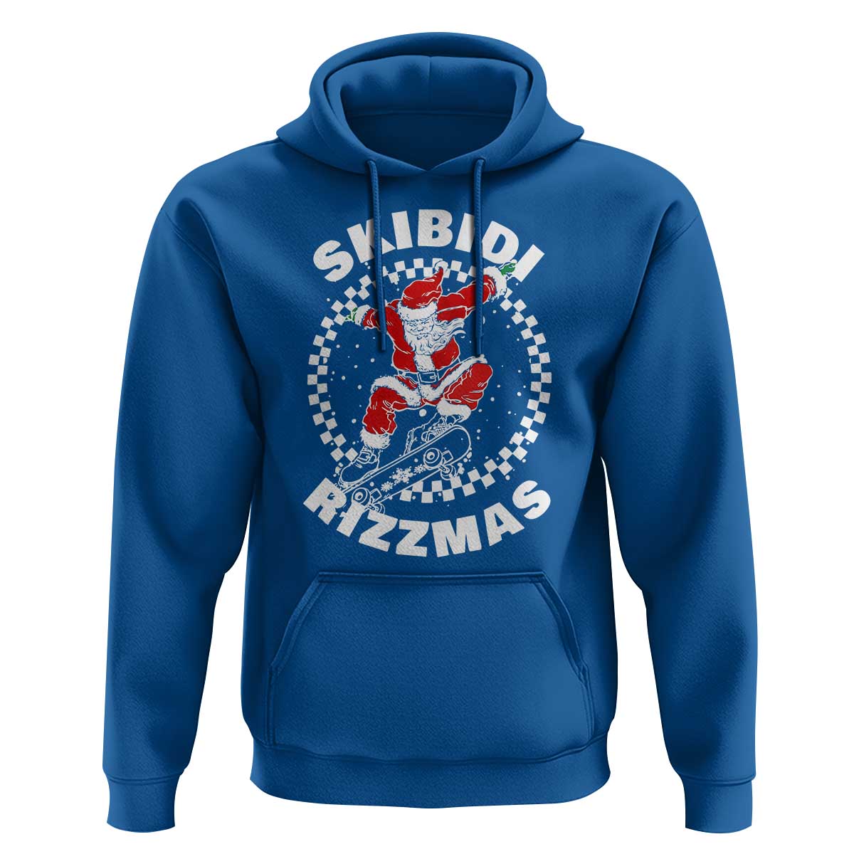 Skibidi Rizzmas Christmas Hoodie Rizz Skateboarding Santa Claus Skater Skateboard Skateboarder