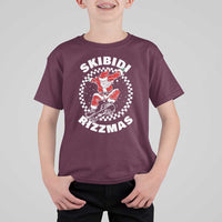 Skibidi Rizzmas Christmas T Shirt For Kid Rizz Skateboarding Santa Claus Skater Skateboard Skateboarder - Wonder Print Shop