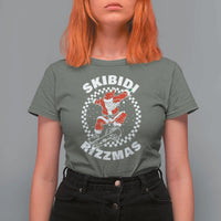 Skibidi Rizzmas Christmas T Shirt For Women Rizz Skateboarding Santa Claus Skater Skateboard Skateboarder - Wonder Print Shop