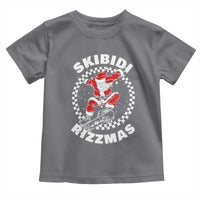 Skibidi Rizzmas Christmas Toddler T Shirt Rizz Skateboarding Santa Claus Skater Skateboard Skateboarder