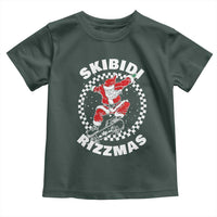 Skibidi Rizzmas Christmas Toddler T Shirt Rizz Skateboarding Santa Claus Skater Skateboard Skateboarder