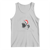 Funny Shark Christmas Tank Top Santa Jaws Is Coming Town