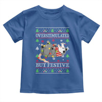 Possum Christmas Toddler T Shirt Overstimulated But Festive Ugly Christmas