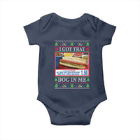I Got That Dog in Me Ugly Christmas Baby Onesie Keep 150 Dank Meme Hot Dog Combo