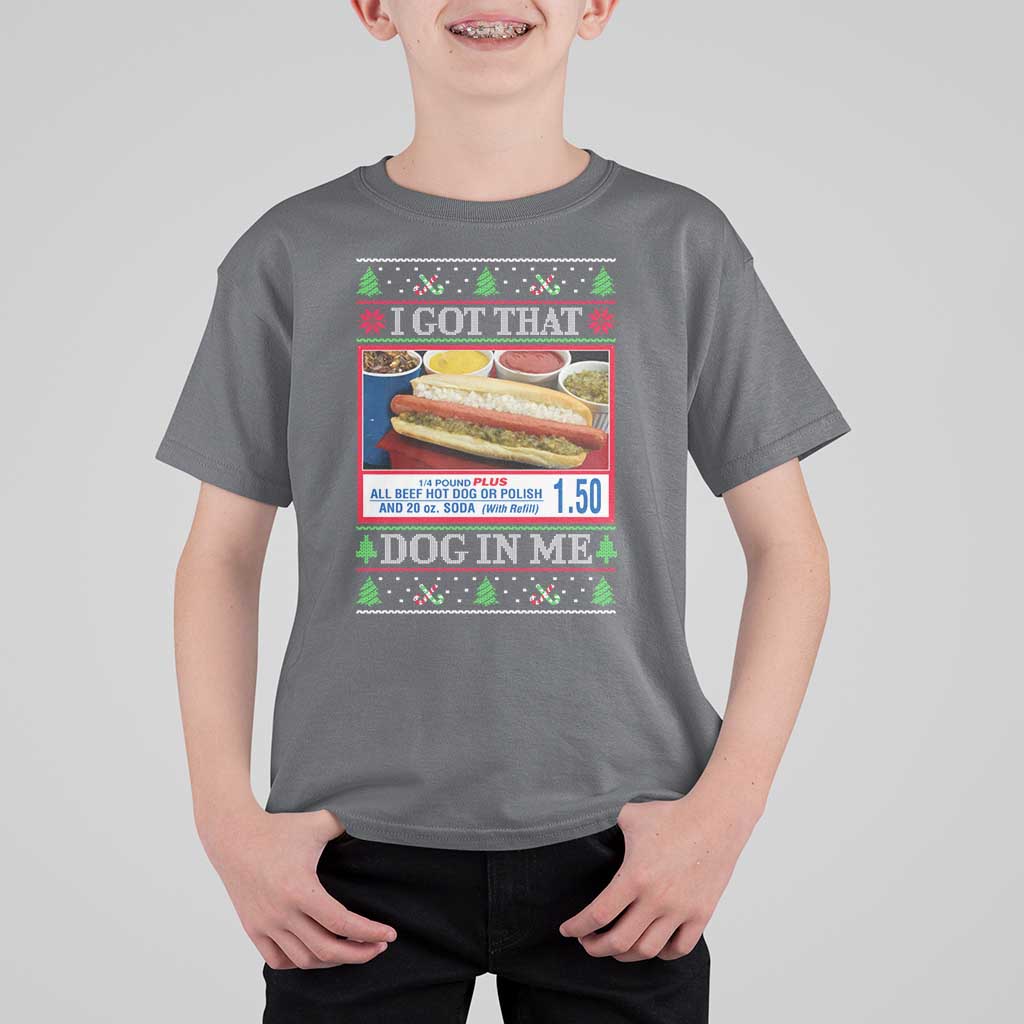 I Got That Dog in Me Ugly Christmas T Shirt For Kid Keep 150 Dank Meme Hot Dog Combo - Wonder Print Shop