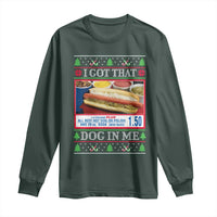 I Got That Dog in Me Ugly Christmas Long Sleeve Shirt Keep 150 Dank Meme Hot Dog Combo