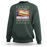 I Got That Dog in Me Ugly Christmas Sweatshirt Keep 150 Dank Meme Hot Dog Combo - Wonder Print Shop