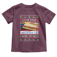 I Got That Dog in Me Ugly Christmas Toddler T Shirt Keep 150 Dank Meme Hot Dog Combo