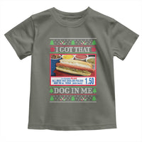 I Got That Dog in Me Ugly Christmas Toddler T Shirt Keep 150 Dank Meme Hot Dog Combo
