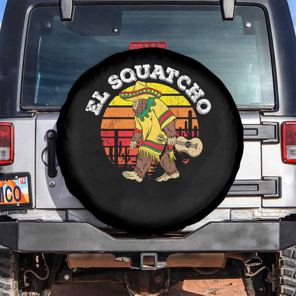 El Squatcho Bigfoot Spare Tire Cover Mexican Sasquatch Cinco De Mayo