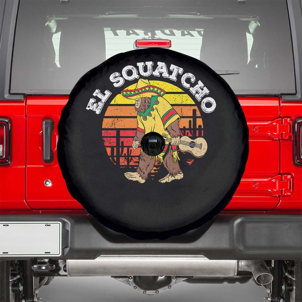 El Squatcho Bigfoot Spare Tire Cover Mexican Sasquatch Cinco De Mayo