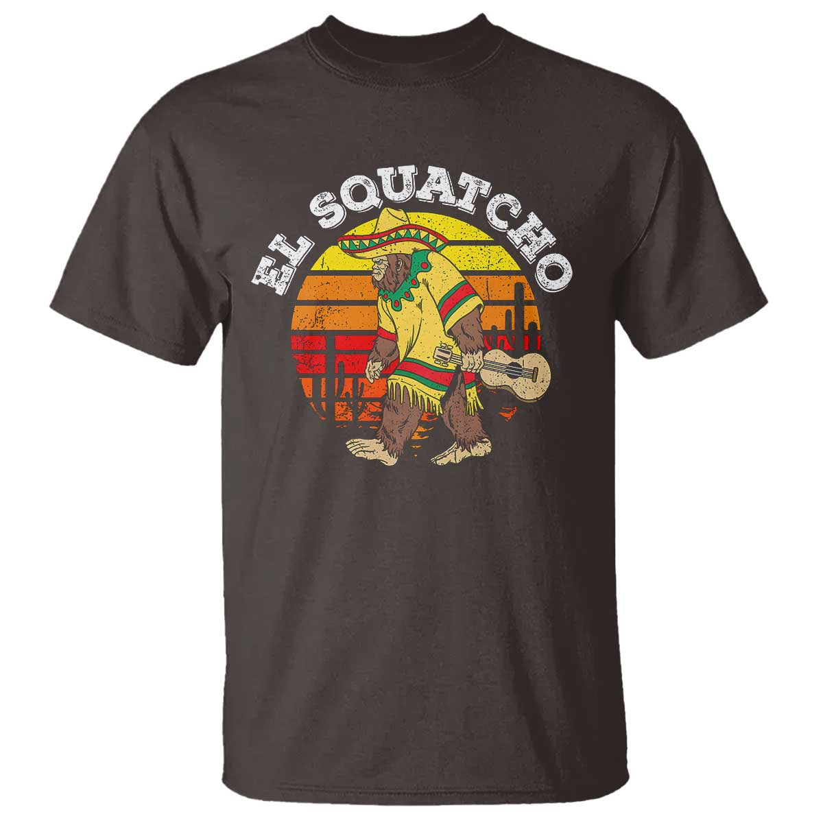El Squatcho Bigfoot T Shirt Mexican Sasquatch Cinco De Mayo - Wonder Print Shop