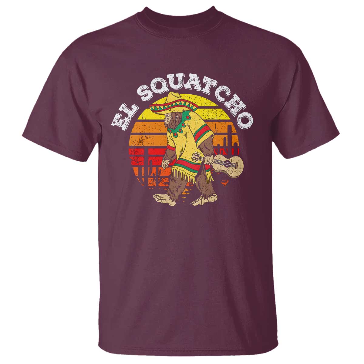 El Squatcho Bigfoot T Shirt Mexican Sasquatch Cinco De Mayo - Wonder Print Shop